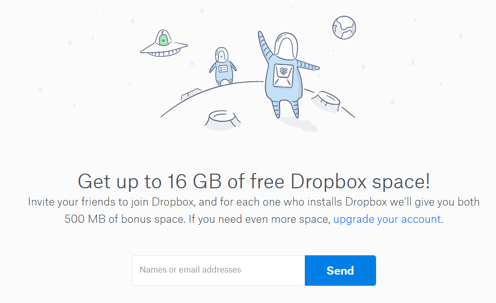 Dropbox Referral Credits